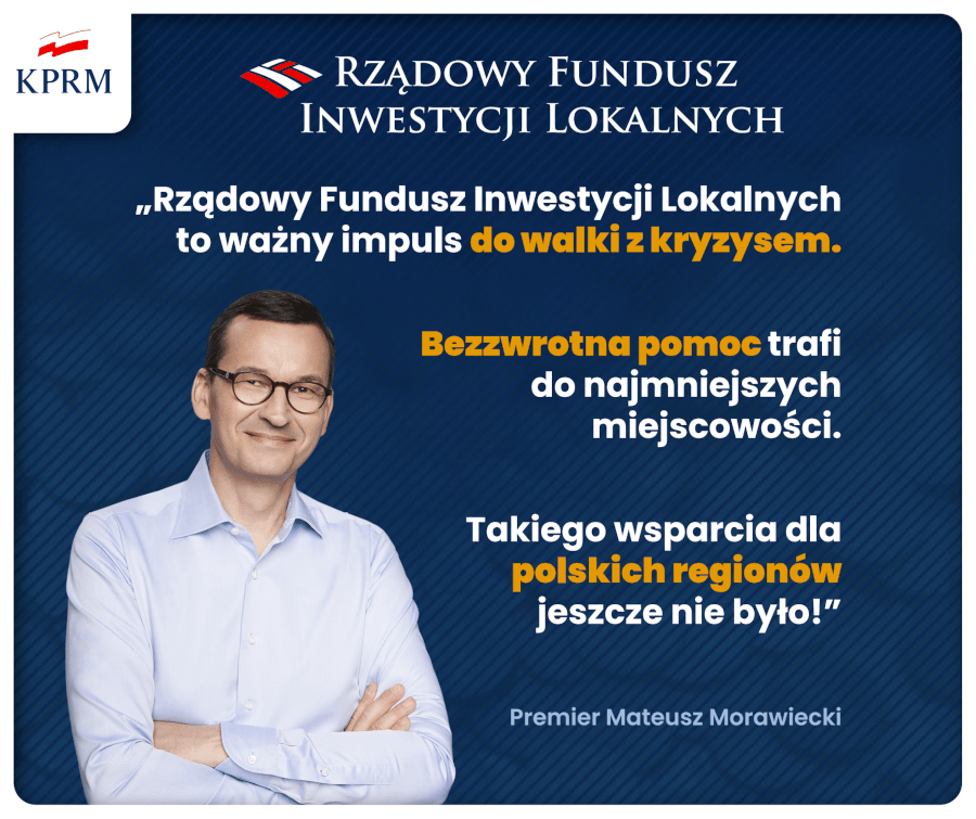 Logotyp Rządowego Funduszu Inwestycji Lokalnych - Gmina Niebylec złożyła wniosek na dofinasowanie budowy kompleksu przedszkolno-żłobkowego w Niebylcu. Została nam przyznana kwota 3 000 000 zł.