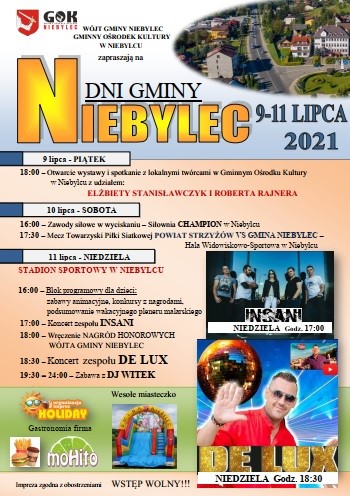Plakat Dni Gminy Niebylec