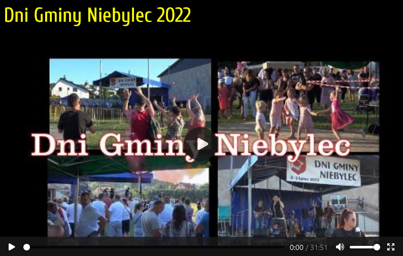 Zdjęcie z napisem Dni Gminy Niebylec 2022