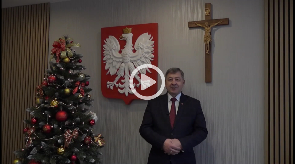 Życzenia Świąteczne Zbigniewa Koraba Wójta Gminy Niebylec nagranie video
